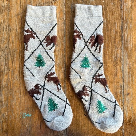 Wool Knit Wheel House Designs Novelty Socks - Picture 4 of 6